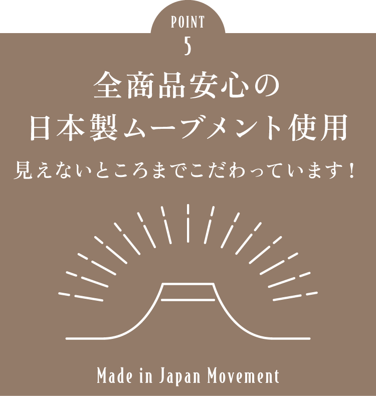 選ばれる理由